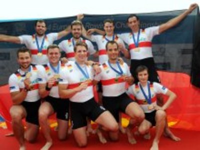 Deutschland-Achter jubelt über EM-Gold