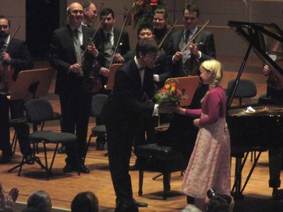 Förder&shy;preis für Mozart-Stipendiaten Aaron Pilsan und Nemorino Scheliga