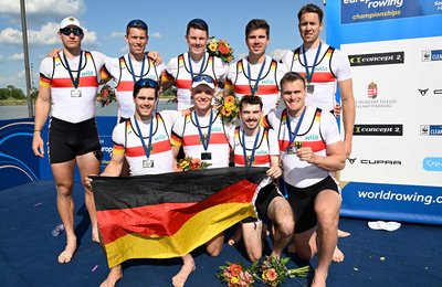 Deutschland-Achter gewinnt EM-Silber in Ungarn