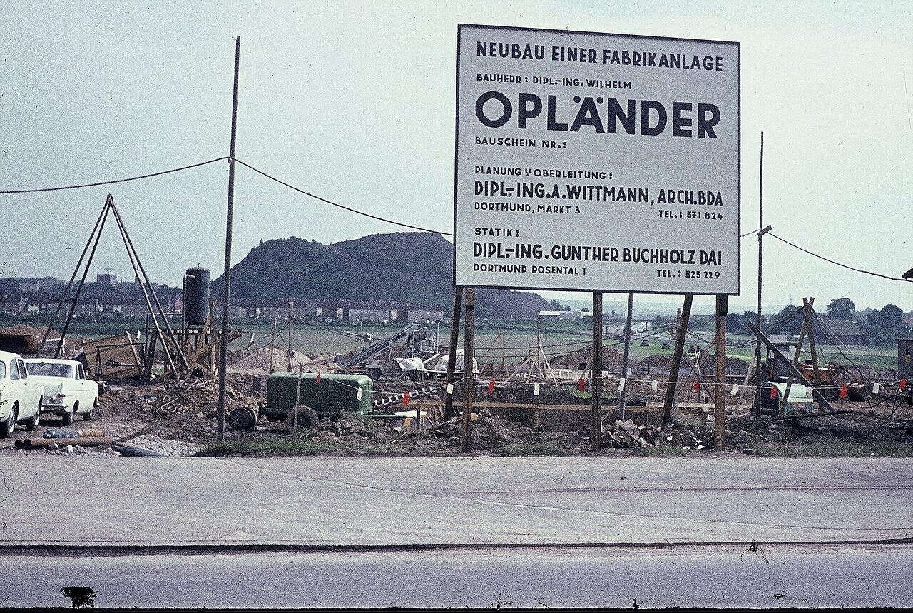 Neubau einer Fabrikanlage 1964